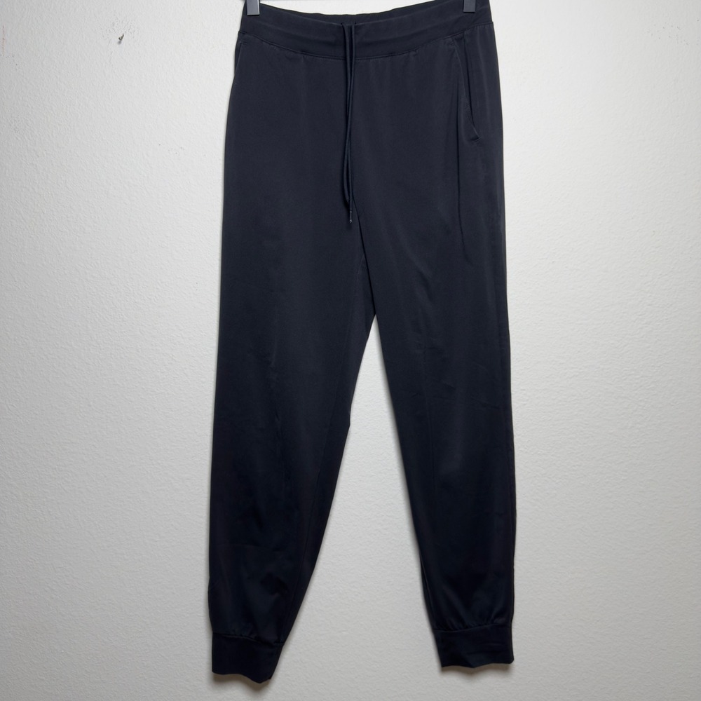 Uniqlo Women AIRism Jogger Pants Small Black Drawstring Pull On Casual Lounge